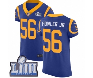 Men's Nike Los Angeles Rams #56 Dante Fowler Jr Royal Blue Alternate Vapor Untouchable Elite Player Super Bowl LIII Bound NFL Jersey