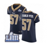 Men's Nike Los Angeles Rams #57 John Franklin-Myers Navy Blue Team Color Vapor Untouchable Elite Player Super Bowl LIII Bound NFL Jersey