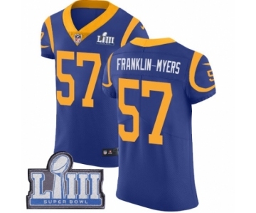 Men's Nike Los Angeles Rams #57 John Franklin-Myers Royal Blue Alternate Vapor Untouchable Elite Player Super Bowl LIII Bound NFL Jersey