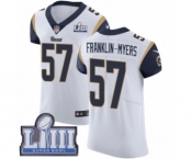 Men's Nike Los Angeles Rams #57 John Franklin-Myers White Vapor Untouchable Elite Player Super Bowl LIII Bound NFL Jersey