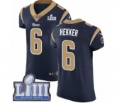 Men's Nike Los Angeles Rams #6 Johnny Hekker Navy Blue Team Color Vapor Untouchable Elite Player Super Bowl LIII Bound NFL Jersey