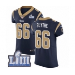 Men's Nike Los Angeles Rams #66 Austin Blythe Navy Blue Team Color Vapor Untouchable Elite Player Super Bowl LIII Bound NFL Jersey