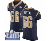 Men's Nike Los Angeles Rams #66 Austin Blythe Navy Blue Team Color Vapor Untouchable Elite Player Super Bowl LIII Bound NFL Jersey