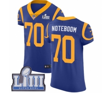 Men's Nike Los Angeles Rams #70 Joseph Noteboom Royal Blue Alternate Vapor Untouchable Elite Player Super Bowl LIII Bound NFL Jersey