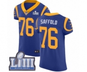 Men's Nike Los Angeles Rams #76 Rodger Saffold Royal Blue Alternate Vapor Untouchable Elite Player Super Bowl LIII Bound NFL Jersey