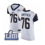 Men's Nike Los Angeles Rams #76 Rodger Saffold White Vapor Untouchable Elite Player Super Bowl LIII Bound NFL Jersey