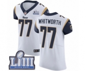 Men's Nike Los Angeles Rams #77 Andrew Whitworth White Vapor Untouchable Elite Player Super Bowl LIII Bound NFL Jersey