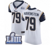 Men's Nike Los Angeles Rams #79 Rob Havenstein White Vapor Untouchable Elite Player Super Bowl LIII Bound NFL Jersey