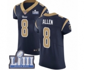 Men's Nike Los Angeles Rams #8 Brandon Allen Navy Blue Team Color Vapor Untouchable Elite Player Super Bowl LIII Bound NFL Jersey