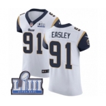 Men's Nike Los Angeles Rams #91 Dominique Easley White Vapor Untouchable Elite Player Super Bowl LIII Bound NFL Jersey