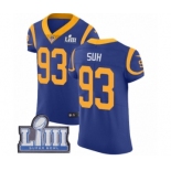 Men's Nike Los Angeles Rams #93 Ndamukong Suh Royal Blue Alternate Vapor Untouchable Elite Player Super Bowl LIII Bound NFL Jersey