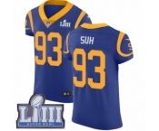 Men's Nike Los Angeles Rams #93 Ndamukong Suh Royal Blue Alternate Vapor Untouchable Elite Player Super Bowl LIII Bound NFL Jersey