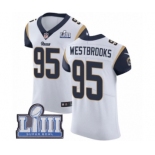 Men's Nike Los Angeles Rams #95 Ethan Westbrooks White Vapor Untouchable Elite Player Super Bowl LIII Bound NFL Jersey