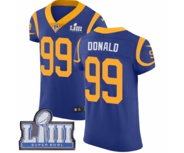 Men's Nike Los Angeles Rams #99 Aaron Donald Royal Blue Alternate Vapor Untouchable Elite Player Super Bowl LIII Bound NFL Jersey