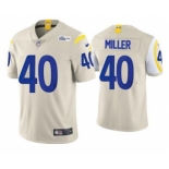 Men's Los Angeles Rams #40 Von Miller 2021 Bone Vapor Untouchable Limited Stitched Football Jersey