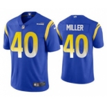 Men's Los Angeles Rams #40 Von Miller 2021 Royal Vapor Untouchable Limited Stitched Football Jersey