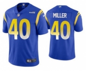 Men's Los Angeles Rams #40 Von Miller 2021 Royal Vapor Untouchable Limited Stitched Football Jersey