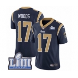 Men's Nike Los Angeles Rams #17 Robert Woods Navy Blue Team Color Vapor Untouchable Limited Player Super Bowl LIII Bound NFL Jersey