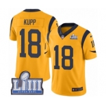 Men's Nike Los Angeles Rams #18 Cooper Kupp Limited Gold Rush Vapor Untouchable Super Bowl LIII Bound NFL Jersey