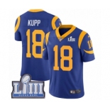 Men's Nike Los Angeles Rams #18 Cooper Kupp Royal Blue Alternate Vapor Untouchable Limited Player Super Bowl LIII Bound NFL Jersey