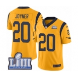 Men's Nike Los Angeles Rams #20 Lamarcus Joyner Limited Gold Rush Vapor Untouchable Super Bowl LIII Bound NFL Jersey