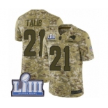 Men's Nike Los Angeles Rams #21 Aqib Talib Limited Camo 2018 Salute to Service Super Bowl LIII Bound NFL Jersey