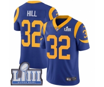 Men's Nike Los Angeles Rams #32 Troy Hill Royal Blue Alternate Vapor Untouchable Limited Player Super Bowl LIII Bound NFL Jersey