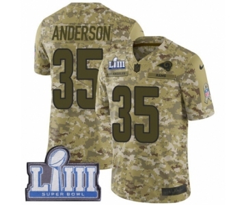 Men's Nike Los Angeles Rams #35 C.J. Anderson Limited Camo 2018 Salute to Service Super Bowl LIII Bound NFL Jersey