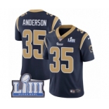 Men's Nike Los Angeles Rams #35 C.J. Anderson Navy Blue Team Color Vapor Untouchable Limited Player Super Bowl LIII Bound NFL Jersey