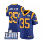 Men's Nike Los Angeles Rams #35 C.J. Anderson Royal Blue Alternate Vapor Untouchable Limited Player Super Bowl LIII Bound NFL Jersey