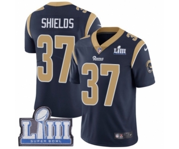 Men's Nike Los Angeles Rams #37 Sam Shields Navy Blue Team Color Vapor Untouchable Limited Player Super Bowl LIII Bound NFL Jersey