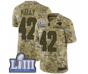 Men's Nike Los Angeles Rams #42 John Kelly Limited Camo 2018 Salute to Service Super Bowl LIII Bound NFL Jersey