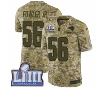 Men's Nike Los Angeles Rams #56 Dante Fowler Jr Limited Camo 2018 Salute to Service Super Bowl LIII Bound NFL Jersey