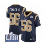 Men's Nike Los Angeles Rams #56 Dante Fowler Jr Navy Blue Team Color Vapor Untouchable Limited Player Super Bowl LIII Bound NFL Jersey