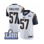 Men's Nike Los Angeles Rams #57 John Franklin-Myers White Vapor Untouchable Limited Player Super Bowl LIII Bound NFL Jersey