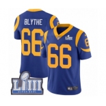 Men's Nike Los Angeles Rams #66 Austin Blythe Royal Blue Alternate Vapor Untouchable Limited Player Super Bowl LIII Bound NFL Jersey