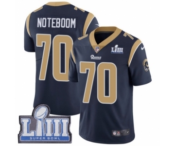 Men's Nike Los Angeles Rams #70 Joseph Noteboom Navy Blue Team Color Vapor Untouchable Limited Player Super Bowl LIII Bound NFL Jersey