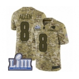 Men's Nike Los Angeles Rams #8 Brandon Allen Limited Camo 2018 Salute to Service Super Bowl LIII Bound NFL Jersey