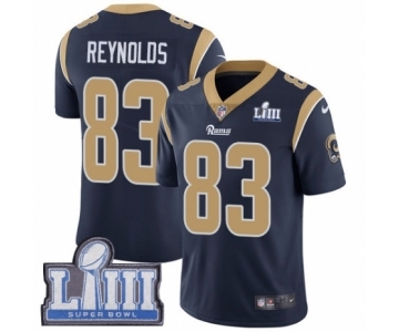 Men's Nike Los Angeles Rams #83 Josh Reynolds Navy Blue Team Color Vapor Untouchable Limited Player Super Bowl LIII Bound NFL Jersey