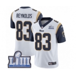 Men's Nike Los Angeles Rams #83 Josh Reynolds White Vapor Untouchable Limited Player Super Bowl LIII Bound NFL Jersey