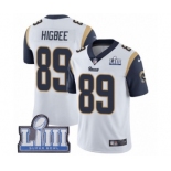 Men's Nike Los Angeles Rams #89 Tyler Higbee White Vapor Untouchable Limited Player Super Bowl LIII Bound NFL Jersey