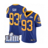 Men's Nike Los Angeles Rams #93 Ndamukong Suh Royal Blue Alternate Vapor Untouchable Limited Player Super Bowl LIII Bound NFL Jersey