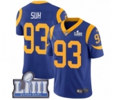 Men's Nike Los Angeles Rams #93 Ndamukong Suh Royal Blue Alternate Vapor Untouchable Limited Player Super Bowl LIII Bound NFL Jersey