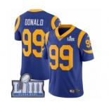 Men's Nike Los Angeles Rams #99 Aaron Donald Royal Blue Alternate Vapor Untouchable Limited Player Super Bowl LIII Bound NFL Jersey