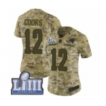 Women's Nike Los Angeles Rams #12 Brandin Cooks Limited Camo 2018 Salute to Service Super Bowl LIII Bound NFL Jersey