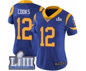 Women's Nike Los Angeles Rams #12 Brandin Cooks Royal Blue Alternate Vapor Untouchable Limited Player Super Bowl LIII Bound NFL Jersey