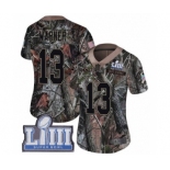 Women's Nike Los Angeles Rams #13 Kurt Warner Camo Rush Realtree Limited Super Bowl LIII Bound NFL Jersey