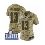 Women's Nike Los Angeles Rams #13 Kurt Warner Limited Camo 2018 Salute to Service Super Bowl LIII Bound NFL Jersey