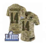 Women's Nike Los Angeles Rams #14 Sean Mannion Limited Camo 2018 Salute to Service Super Bowl LIII Bound NFL Jersey