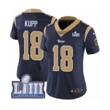 Women's Nike Los Angeles Rams #18 Cooper Kupp Navy Blue Team Color Vapor Untouchable Limited Player Super Bowl LIII Bound NFL Jersey